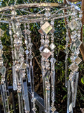 Windchime Glass and Mirror 50cm Wind Chime Decor